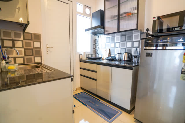 Kitchen view from the hallway